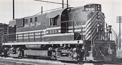 Nickel plate road alco dl701 - plate,